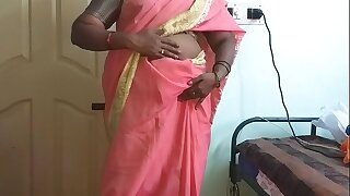 horny desi aunty show hung boobs on web cam then be hung up on affiliate husband